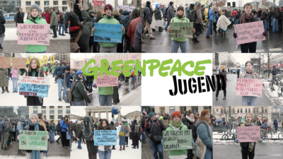 13 FORDERUNGEN! 8 Wochen zusammen mit der Greenpeace Jugend