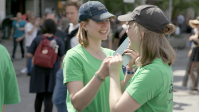 Greenpeace Jugend bei der IAA